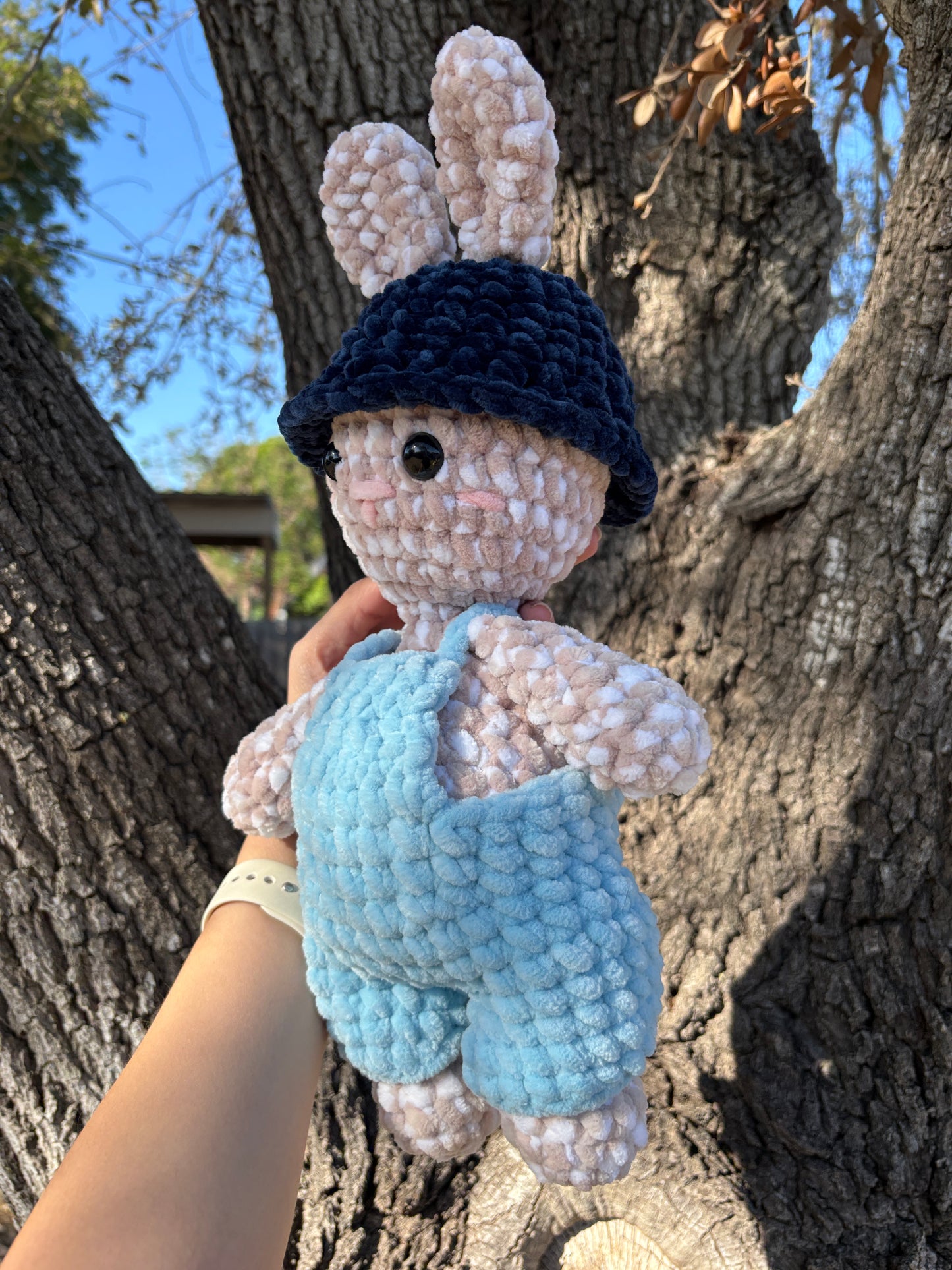 Bunny with Overalls Plushie