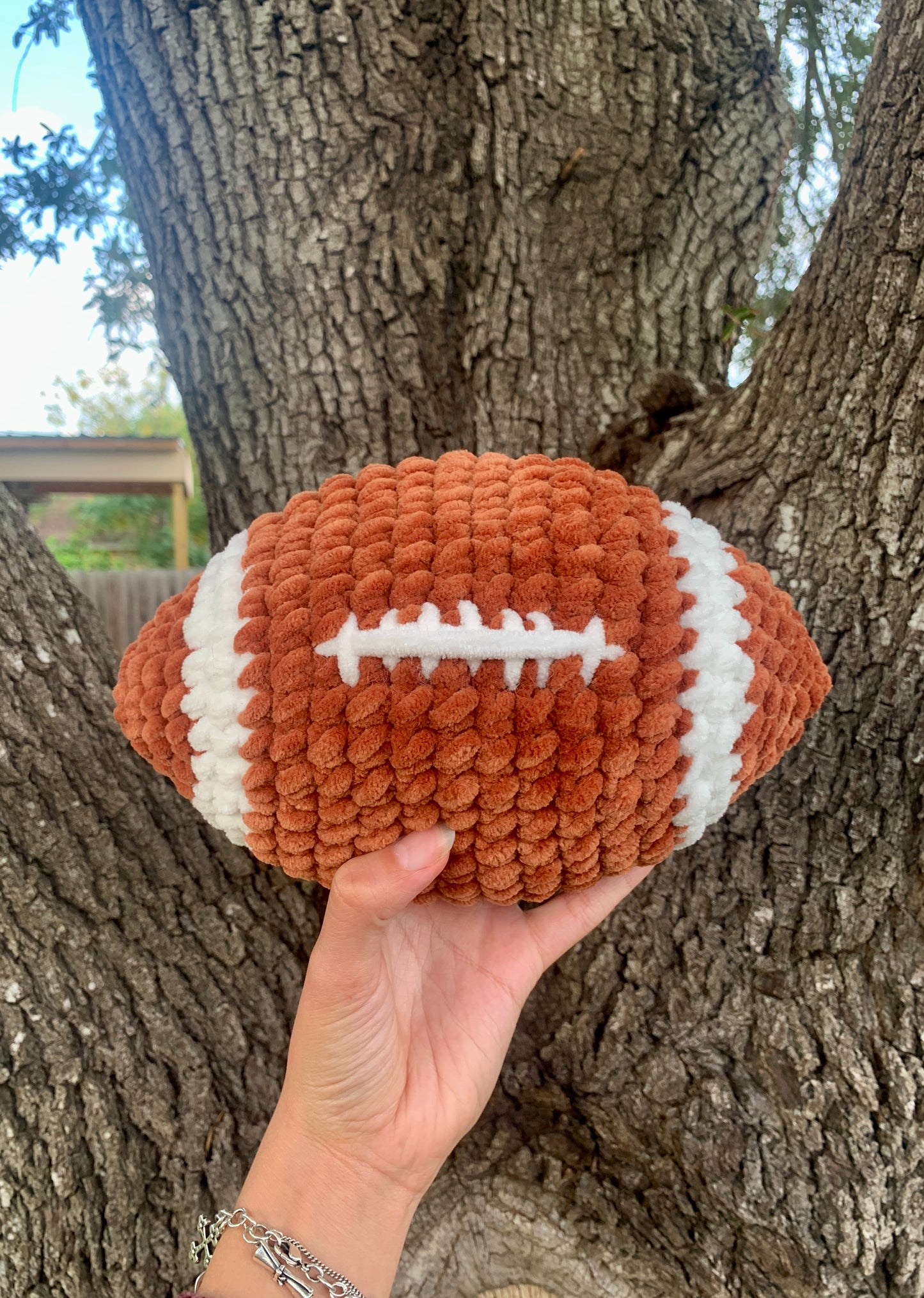 Crochet Football Plushie