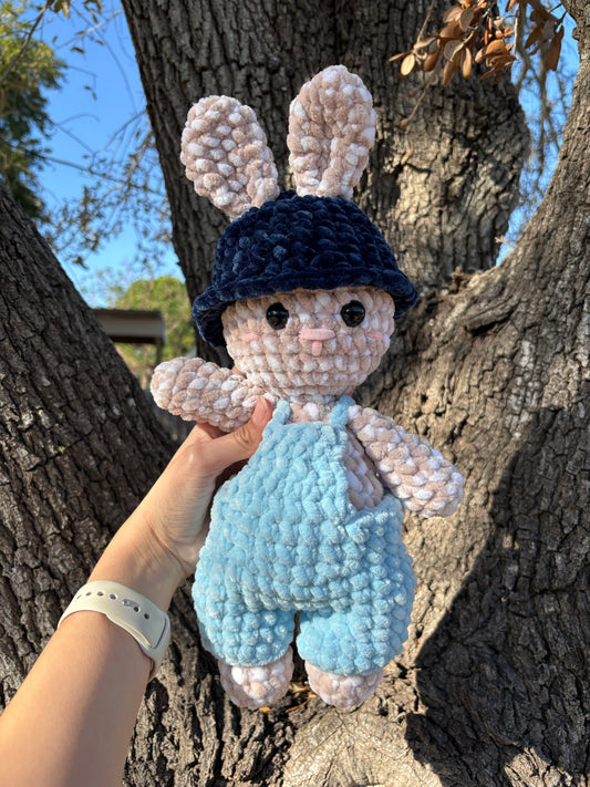 Bunny with Overalls Plushie