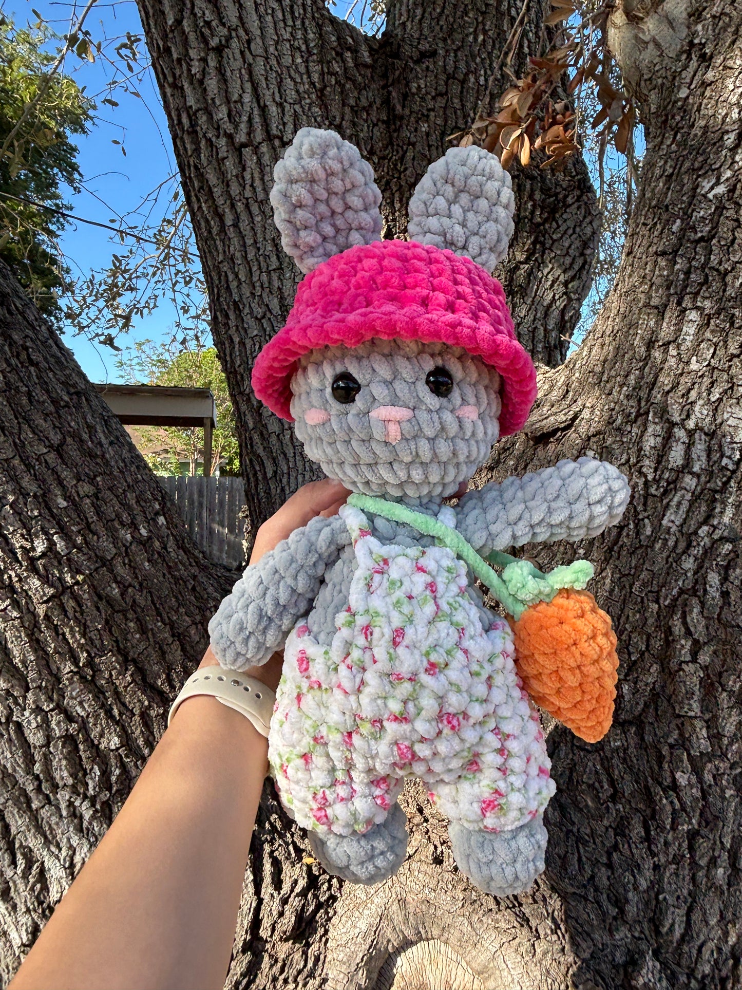 Bunny with Carrot Plushie
