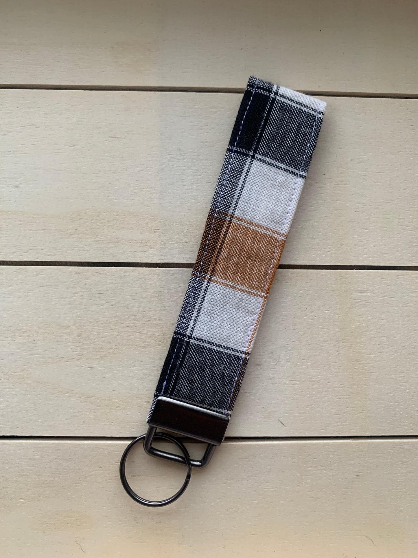 Fall Plaid Key Fob