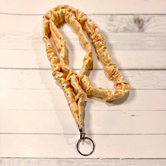 Yellow Daisy Scrunchie Lanyard
