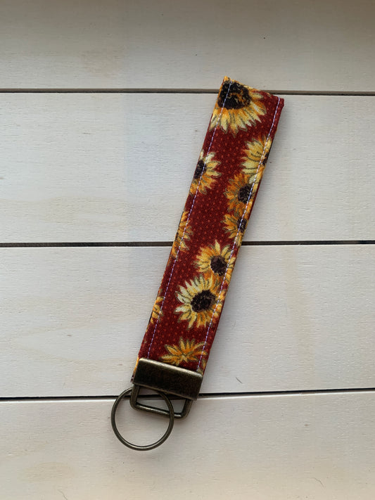 Fall Sunflower Key Fob