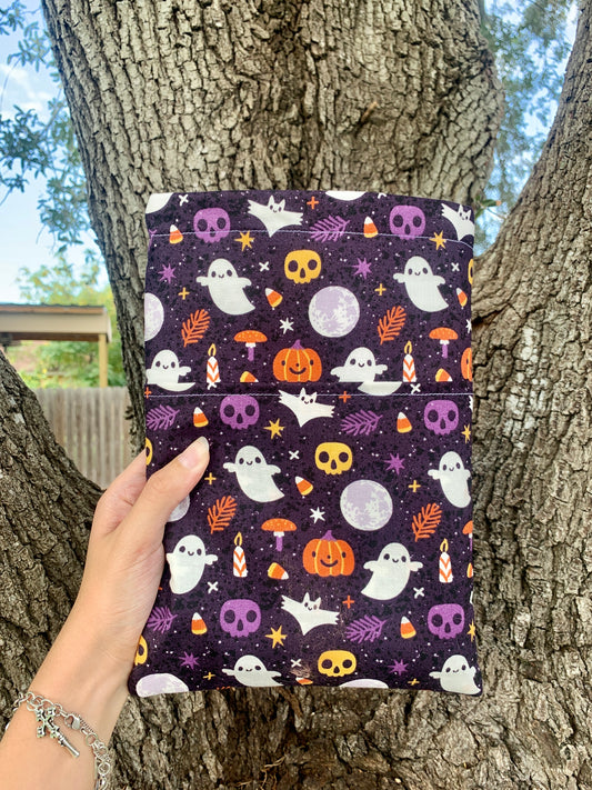 Halloween Characters in Purple Book Sleeve