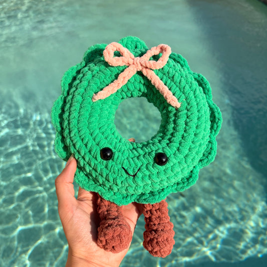 Christmas Wreath Crochet Plushie
