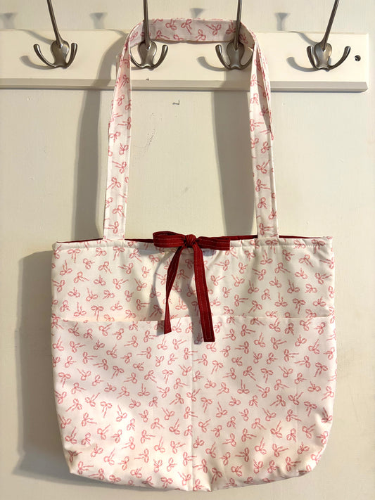 Pink Bow Tote Bag 🎀