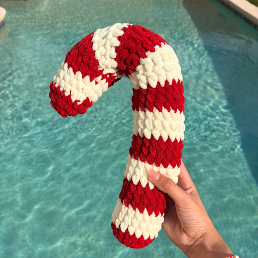 Candy Cane Crochet Plushie