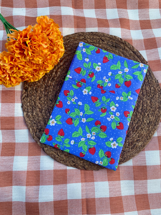 Strawberry Floral Book Sleeve