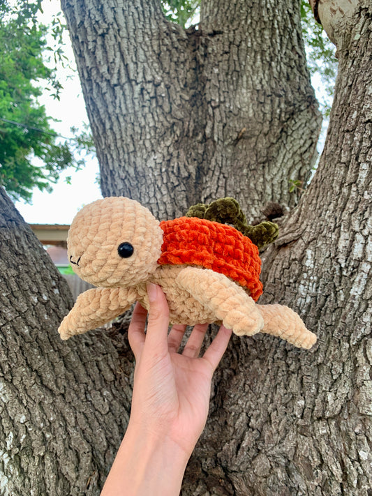 Pumpkin Turtle Plushie 🎃