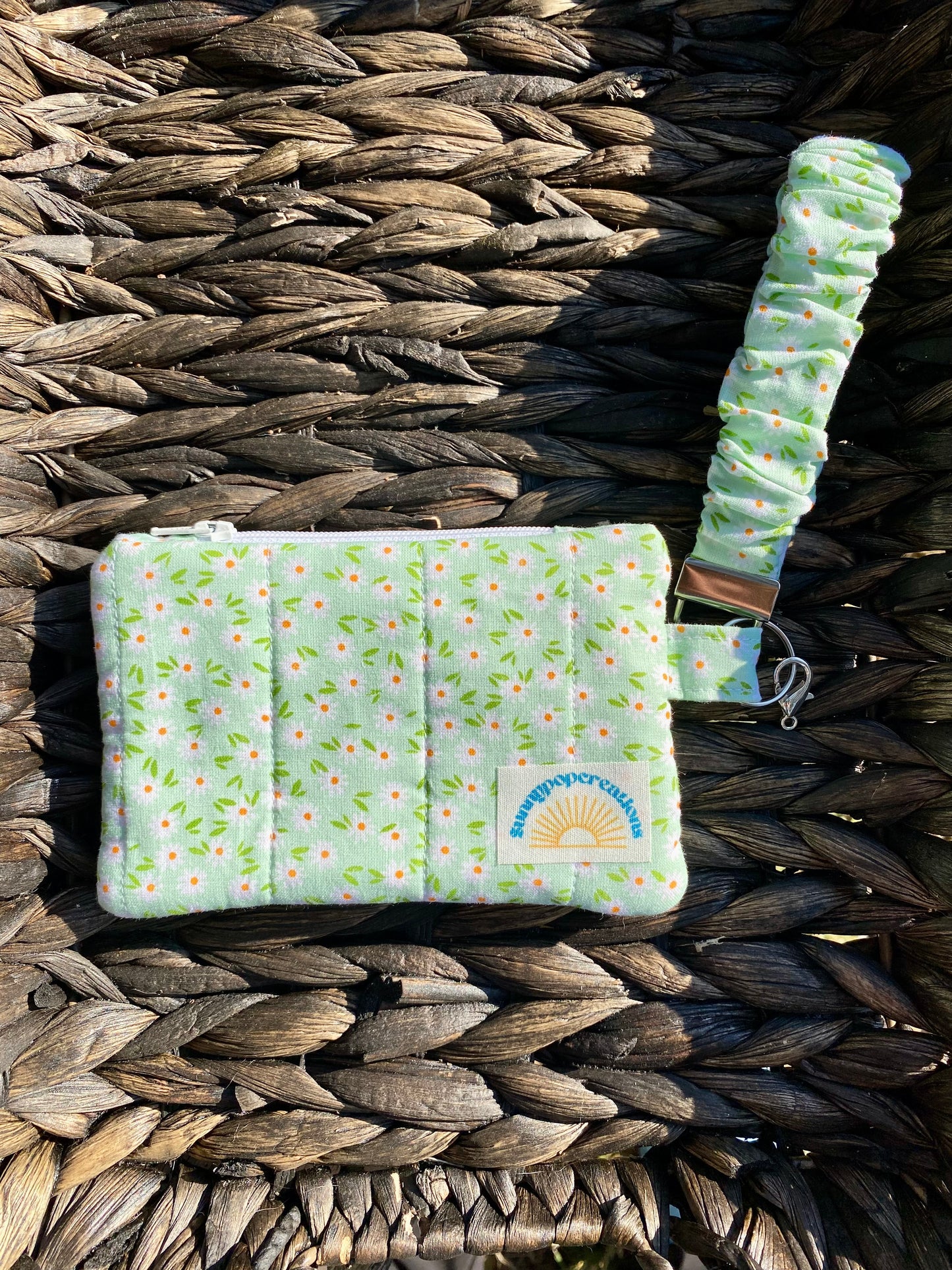 Green Floral Coin Purse and Wristlet Bundle