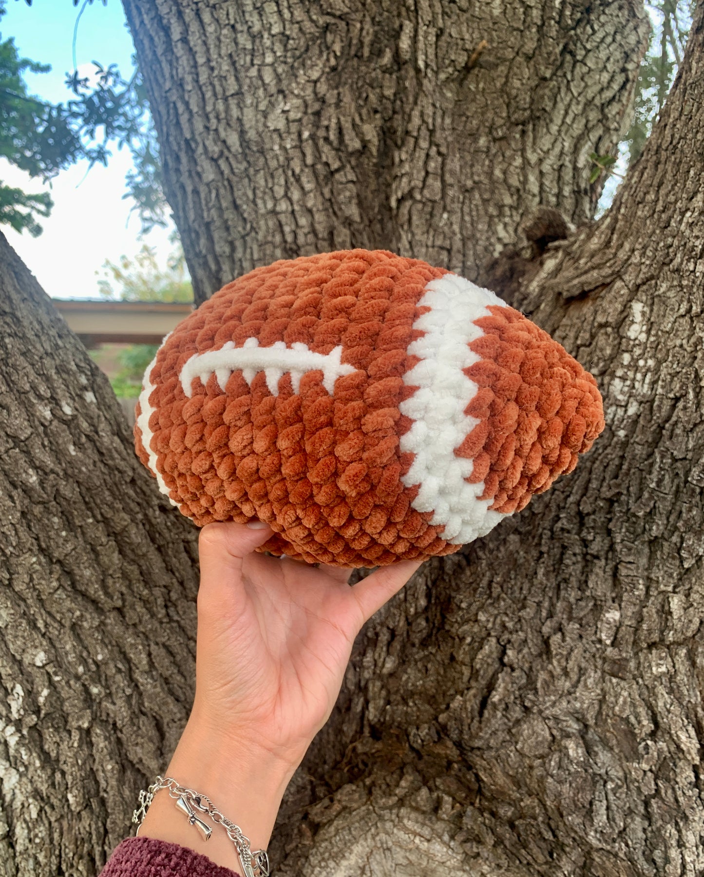 Crochet Football Plushie