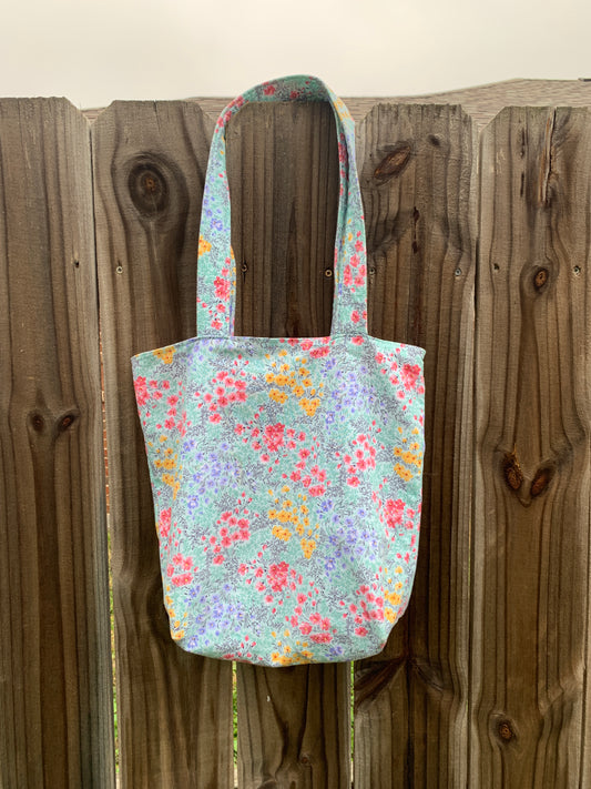 Colorful Floral Tote Bag