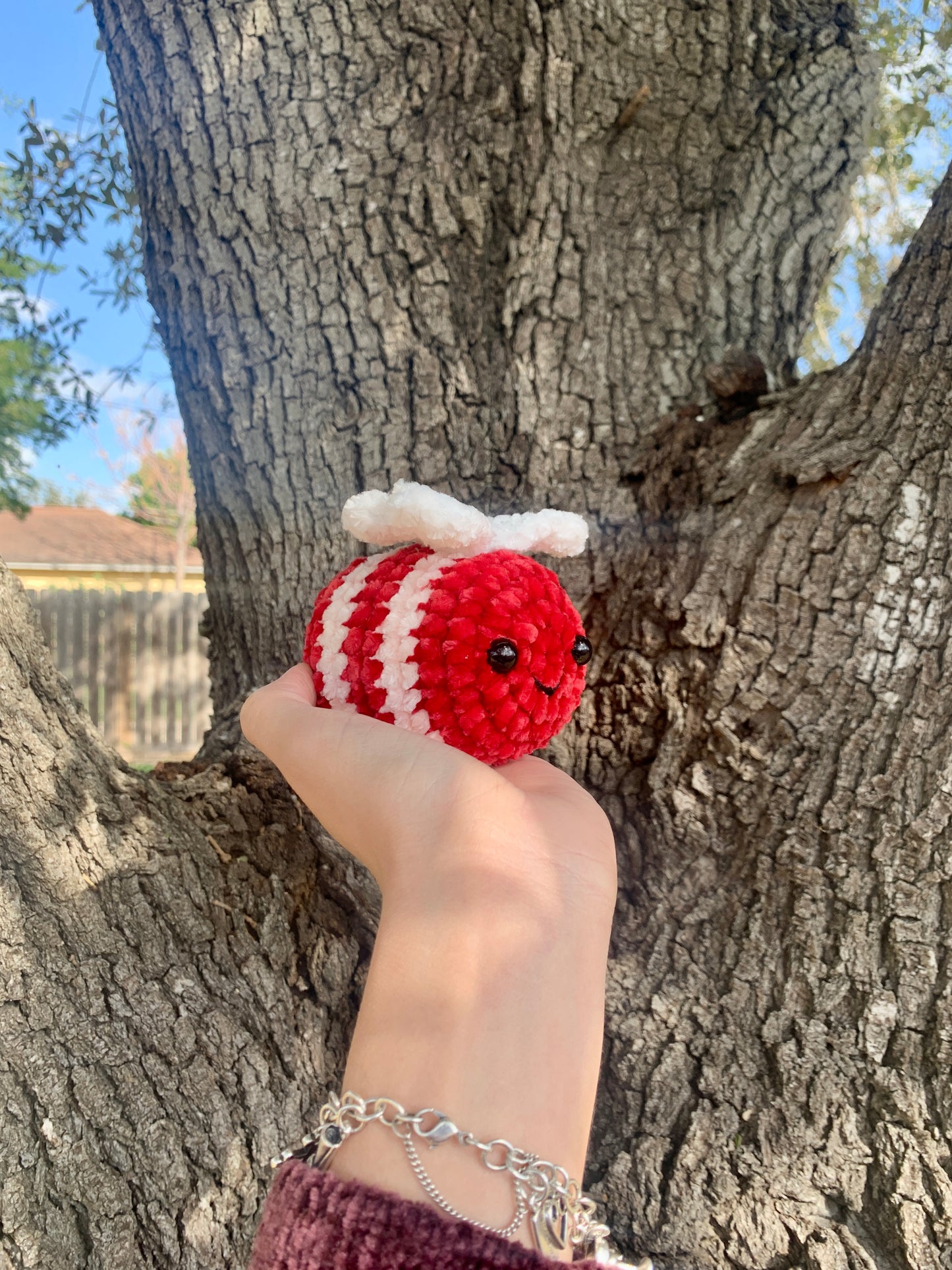 Mini Valentine Bee Plushie